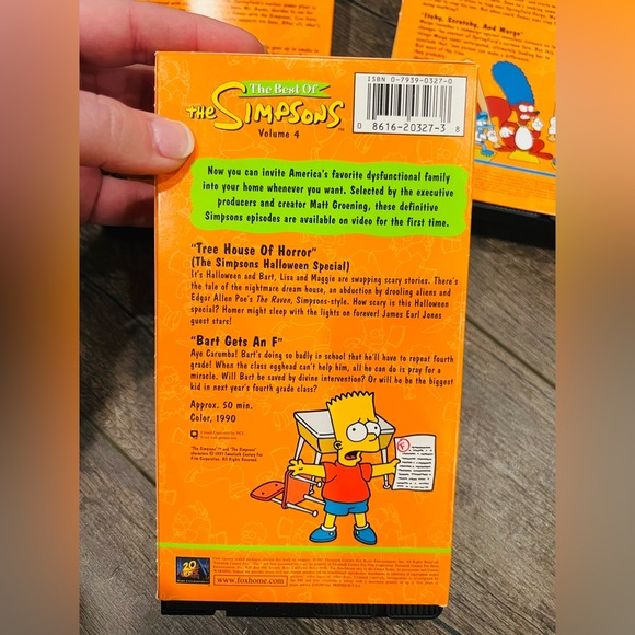 The Best of The Simpsons VHS Lot โ Volumes 4, 5 & 6 (1997) - Picture 12 of 15